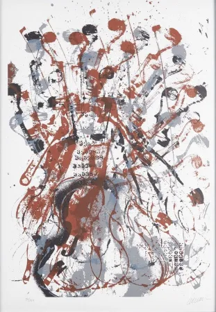 丝网印刷 Arman - Trio à cordes II