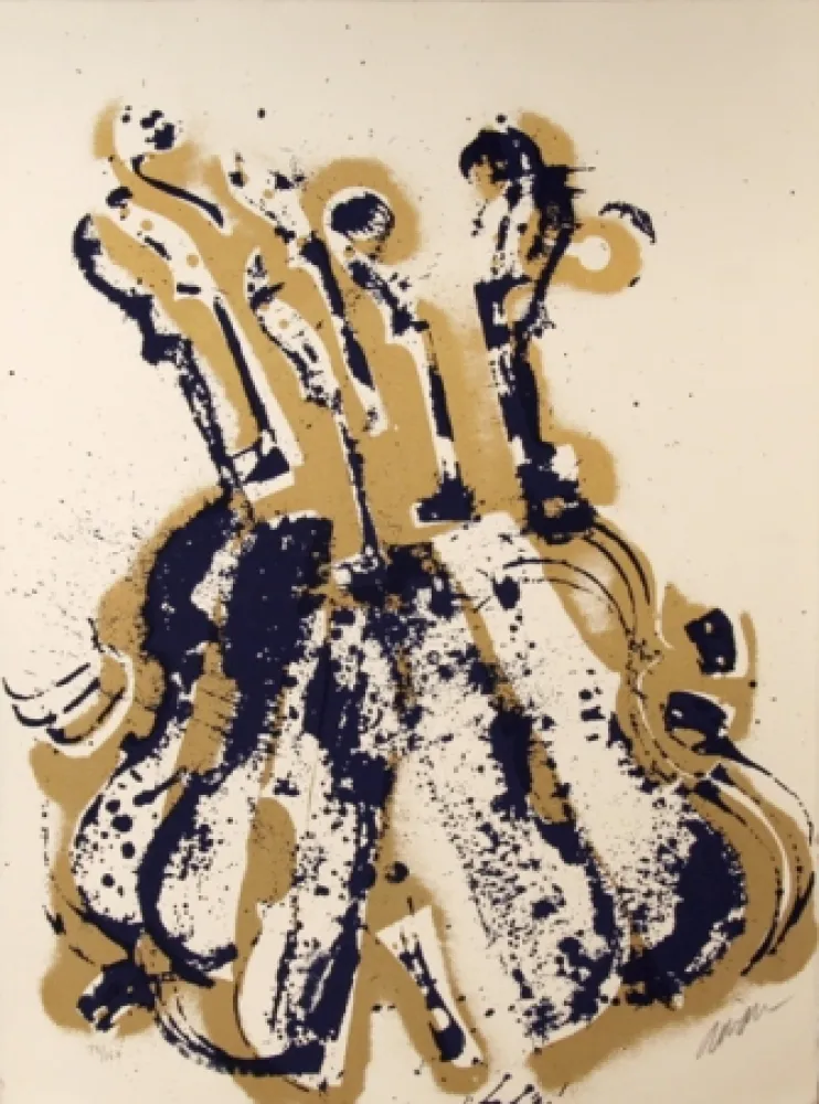 丝网印刷 Arman - Yves Klein's Violins