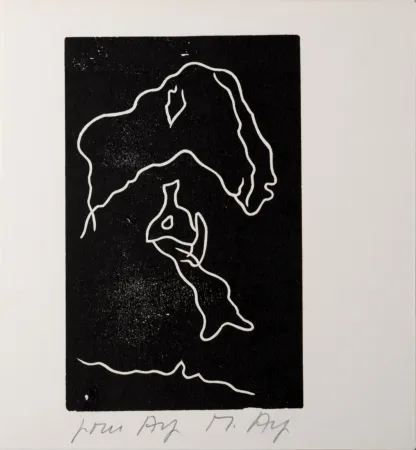 木刻 Arp - Multiple Femme II, 1956