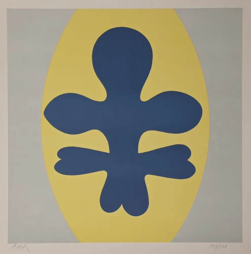 石版画 Arp - Pflanzenbild