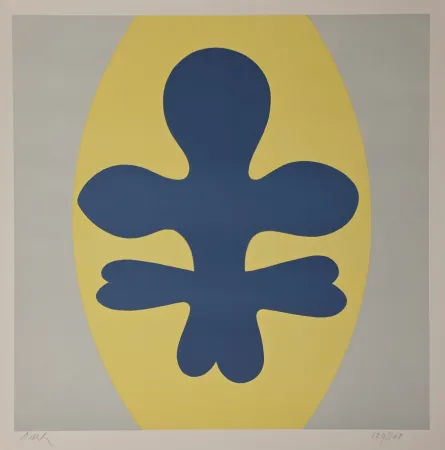 石版画 Arp - Pflanzenbild