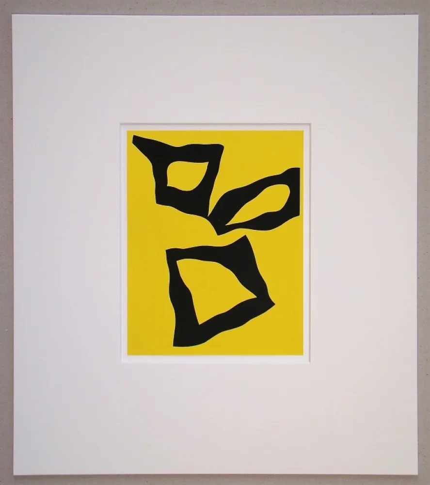 丝网印刷 Arp - Placé selon les lois du hasard - 1951