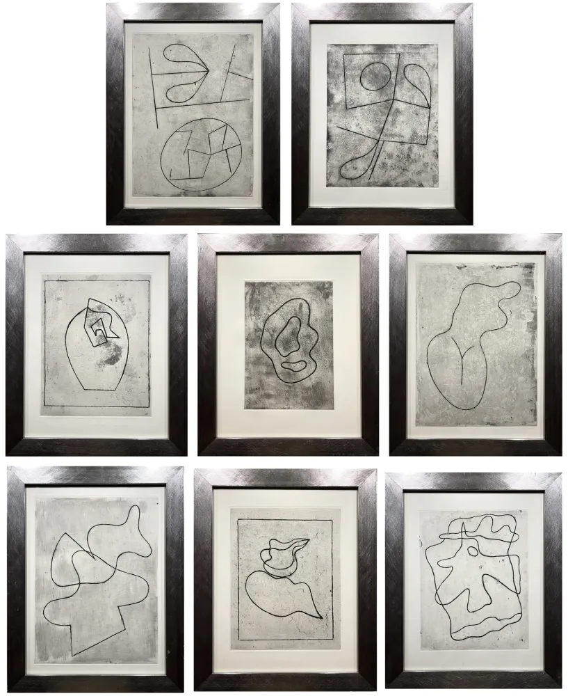 蚀刻飞尘法 Arp - VERS LE BLANC INFINI. 8 gravures originales (1960)
