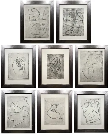 蚀刻飞尘法 Arp - VERS LE BLANC INFINI. 8 gravures originales (1960)