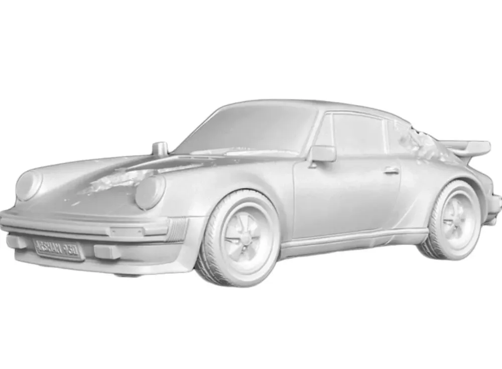 复数作品 Arsham - Eroded 911 Turbo Figure (white)