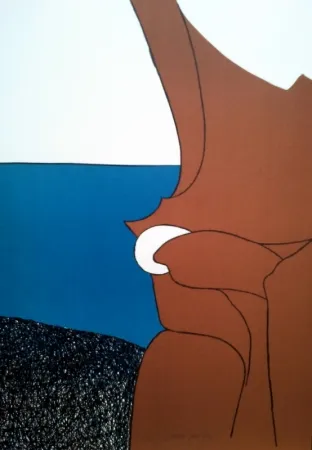 石版画 Artigas - LE BIJOU BLANC