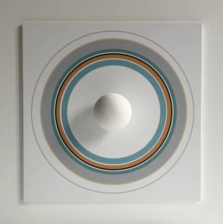 单版画 Asis - Asistype 17 – boule sur cercle