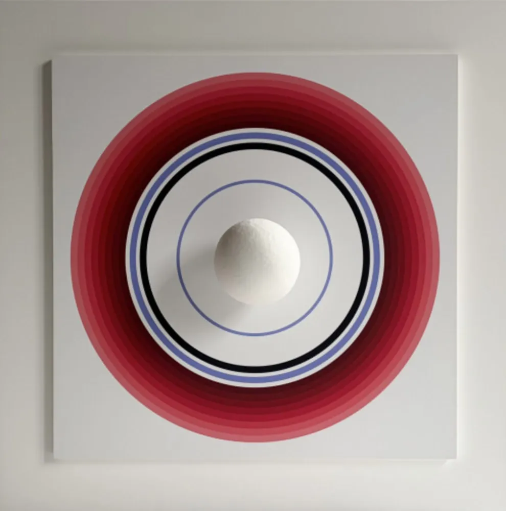 单版画 Asis - Asistype 18 – boule sur cercle