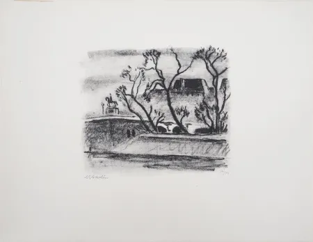 石版画 Asselin - Paris, le Vert-galant