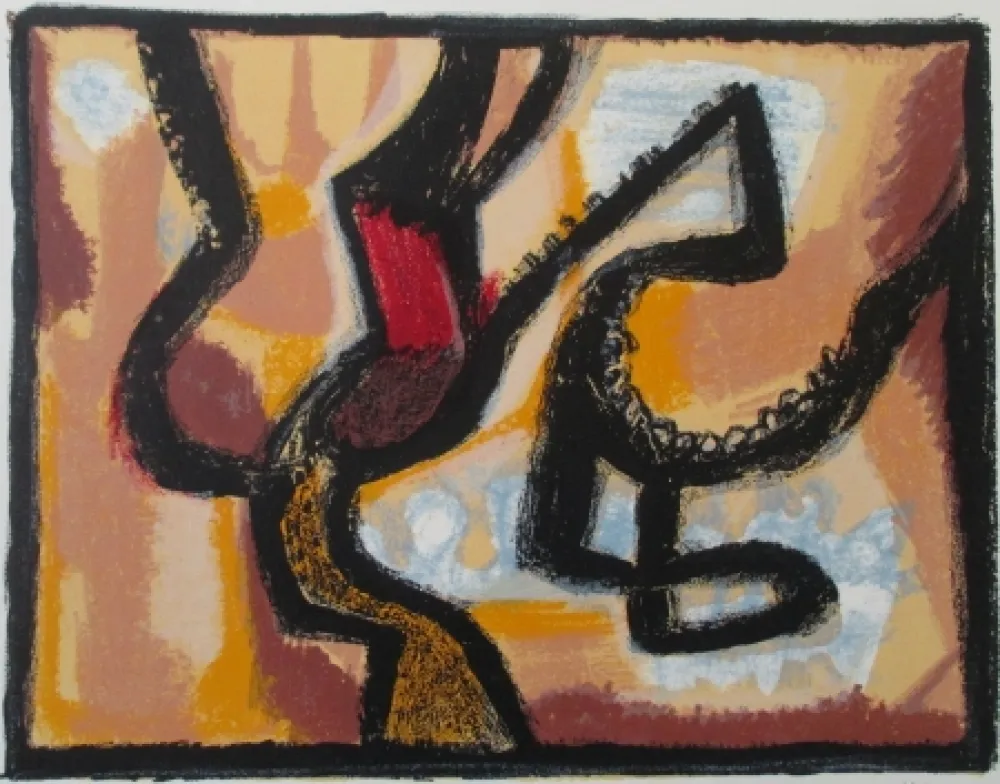 石版画 Atlan - Affiche avant lettre, signed