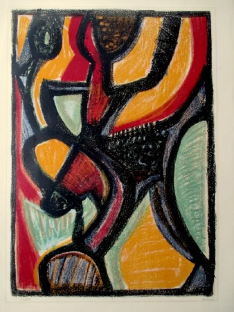 石版画 Atlan - Astarté