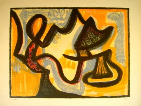 石版画 Atlan - Le Simoun