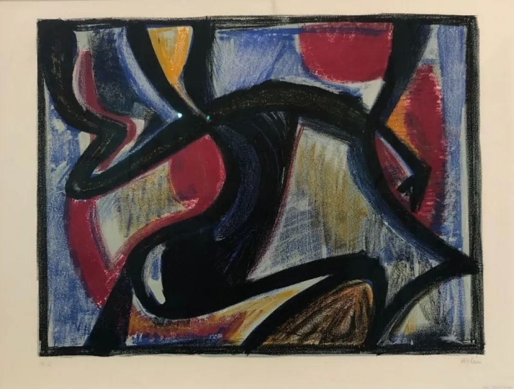 石版画 Atlan - Les Hespérides 