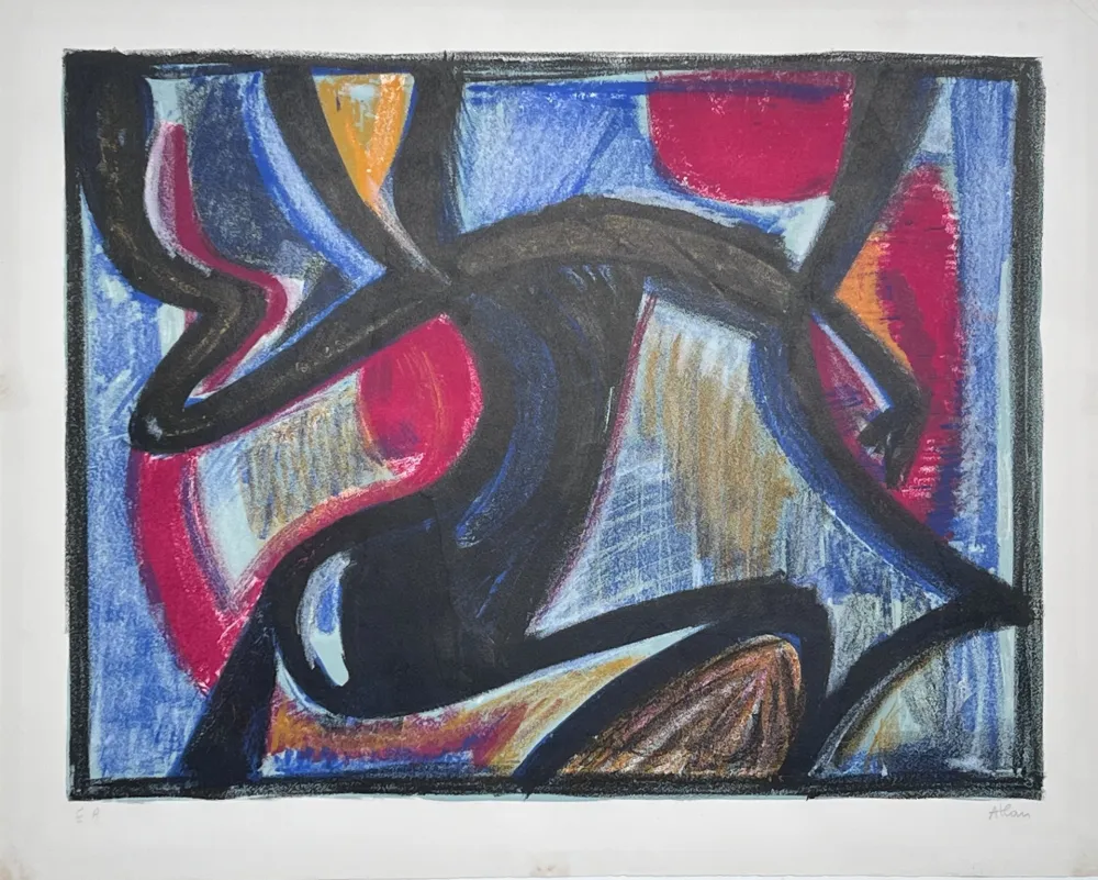 石版画 Atlan - Les Hespérides 