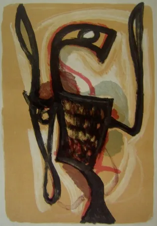 石版画 Atlan - Oiseau de Lune