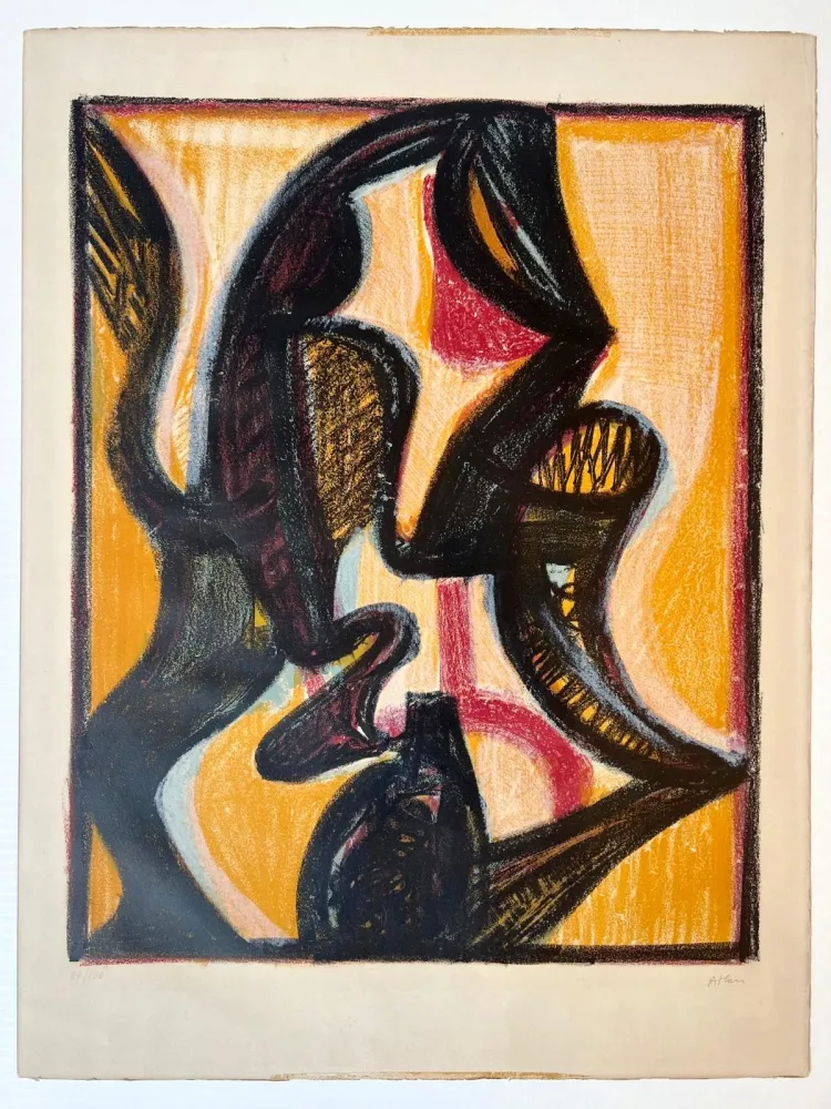 石版画 Atlan - Orient