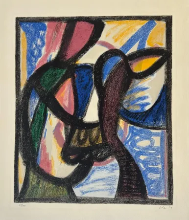 石版画 Atlan - Sagittaire