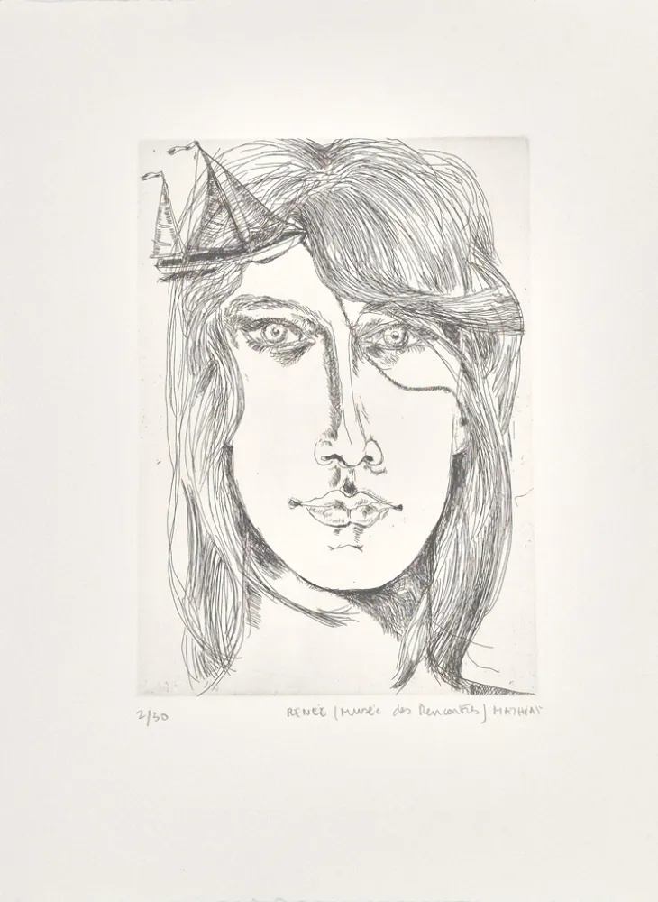 蚀刻版画 Augustyniak - Renée