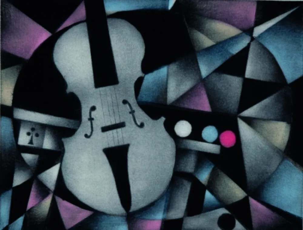 美柔汀铜版画 Avati - Avec l'as de trefle