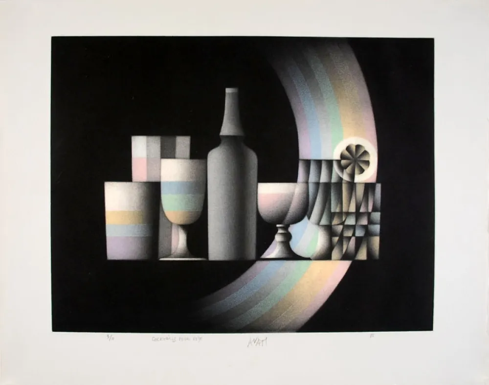 美柔汀铜版画 Avati - Cocktails pour deux