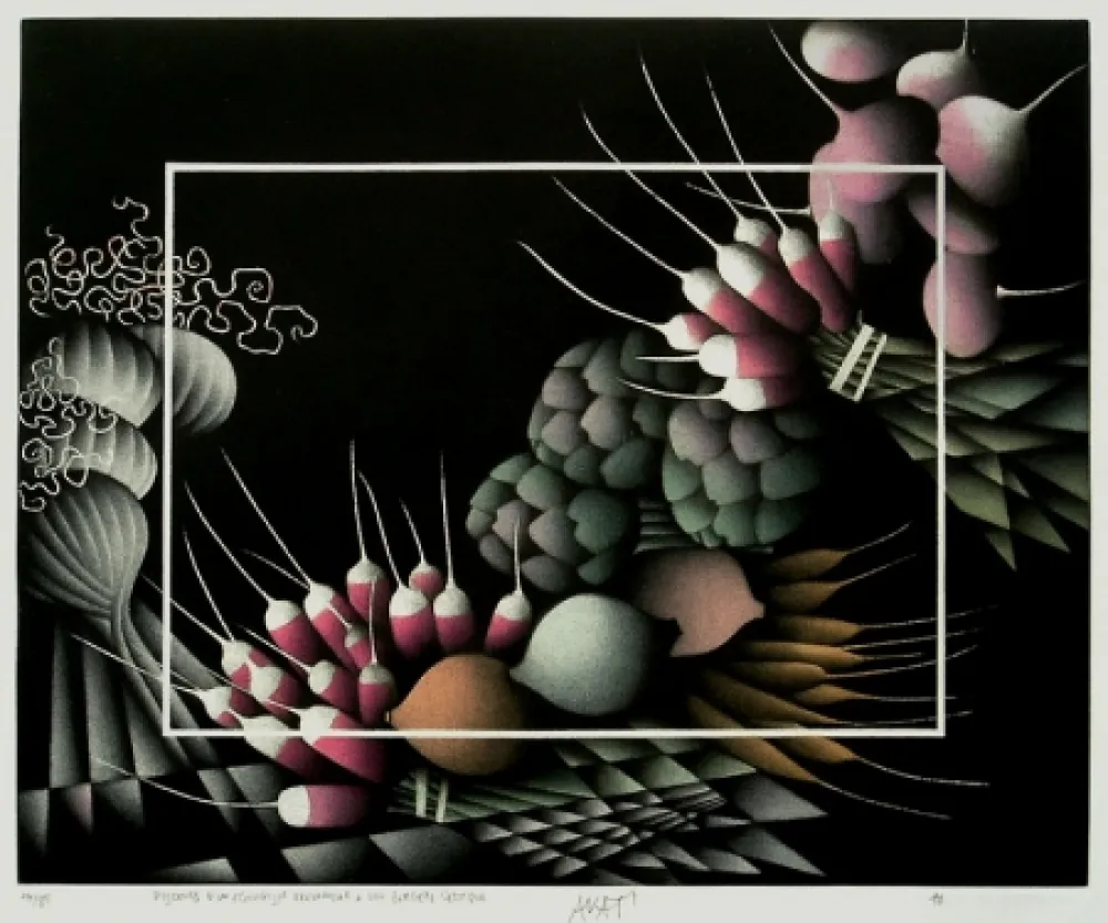 美柔汀铜版画 Avati - Discours d'un Ecologiste Provencal a une Bergere Celtique