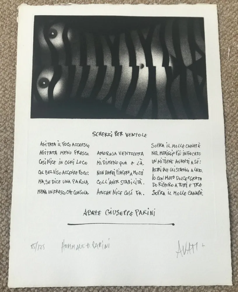 版画 Avati - Hommage a Parini