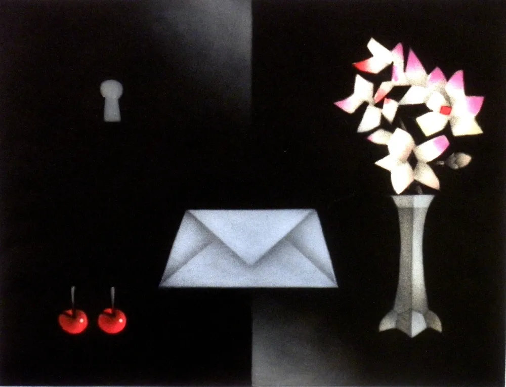 美柔汀铜版画 Avati - La lettre a Edgar Allan P.