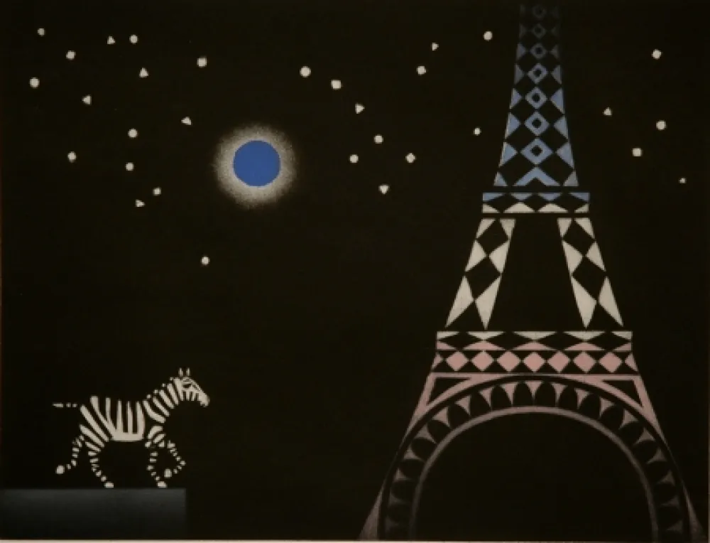 美柔汀铜版画 Avati - La zebre a Paris