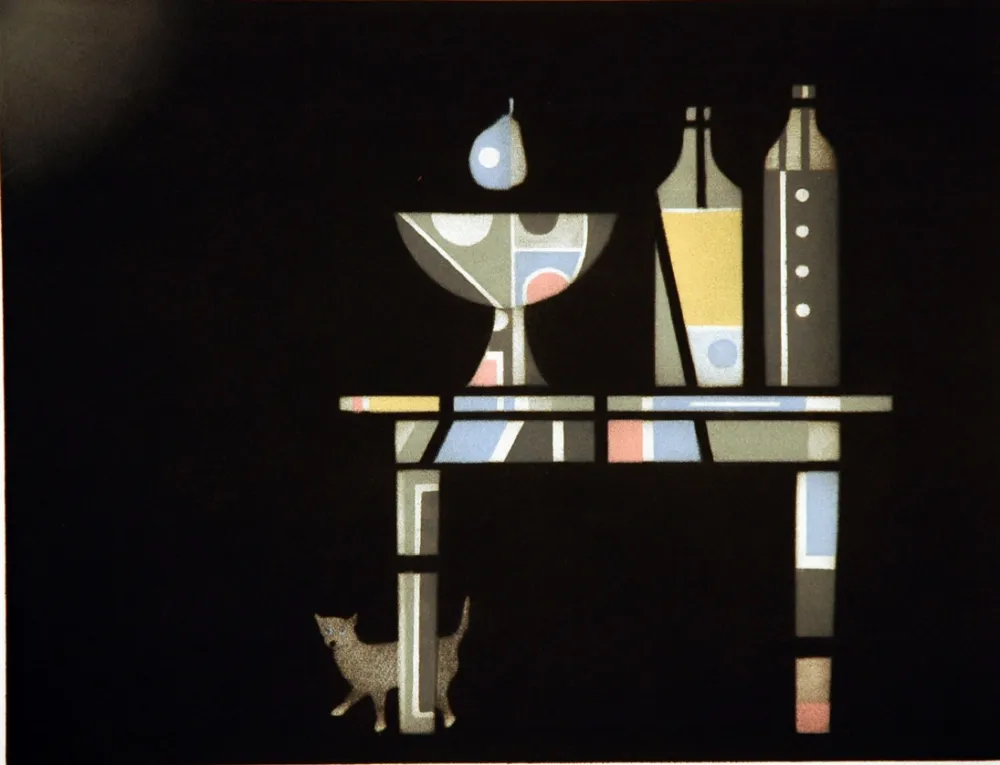 美柔汀铜版画 Avati - Le table catalane