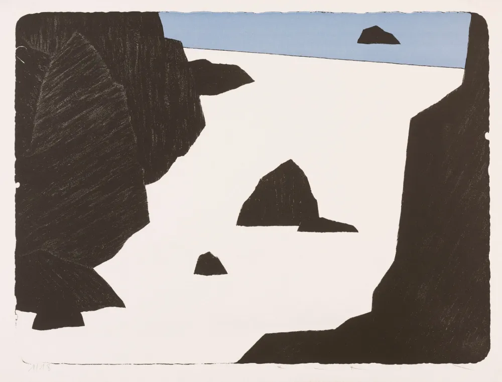 石版画 Avril - Bretagne - Bleu