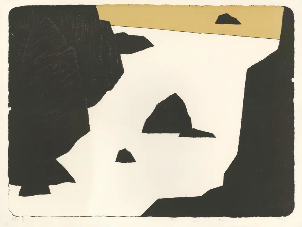 石版画 Avril - Bretagne - Ocre