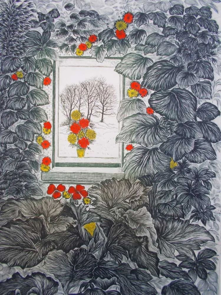 石版画 Ayuso - Solana