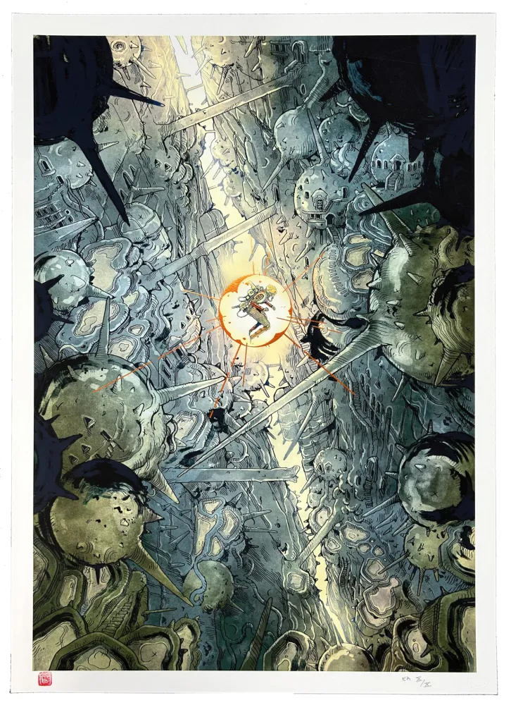 数码版画 Bablet - Silent Jenny (Cuivre)