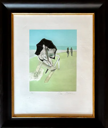 版画 Bacon - Francis Bacon (1909–1992) - Metropolitan Triptych. Left panel - Color etching and aquatint on Guarro laid paper - 1981