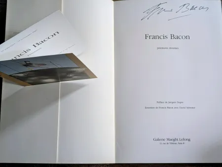无技术 Bacon - Francis Bacon - Peintures Récentes,  Hand-Signed catalog and invitation,  1984