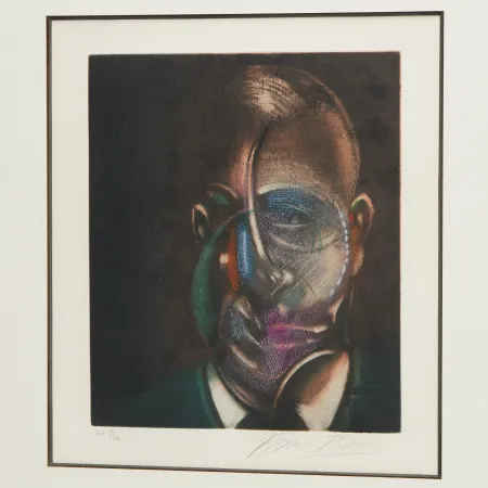版画 Bacon - Portrait of Michel Leiris 