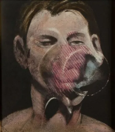 蚀刻飞尘法 Bacon - Portrait of Peter Beard I 