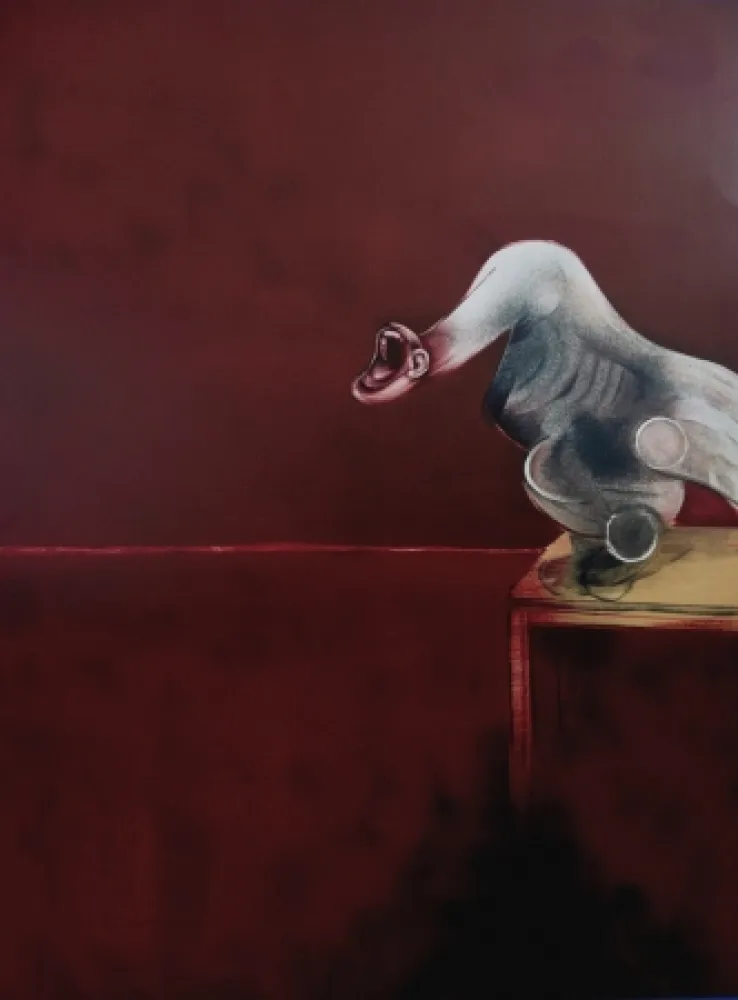 石版画 Bacon - Second Version, Triptych 1944