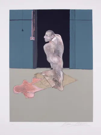 石版画 Bacon -  Study for a portrait of John Edwards