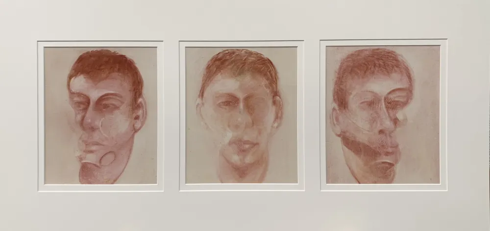 石版画 Bacon - Three studies for a portrait of John Edwards
