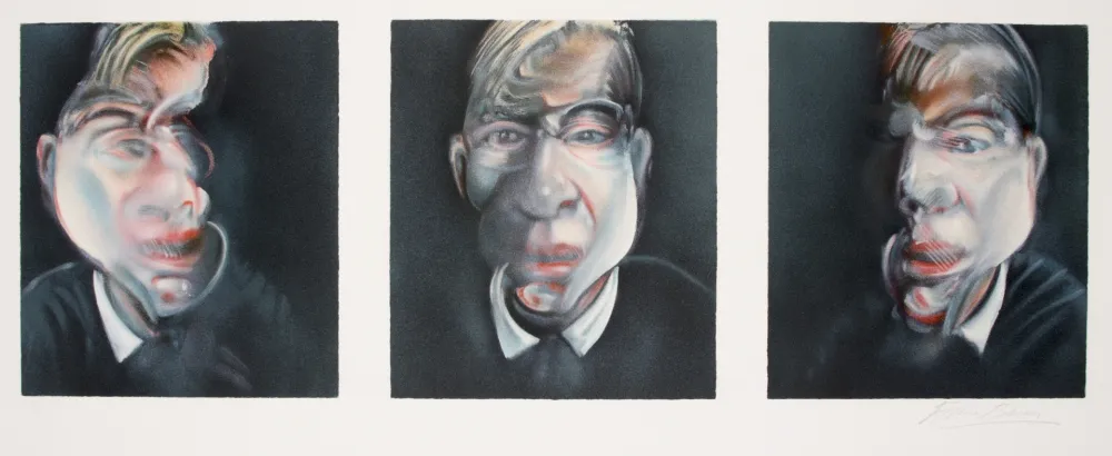 石版画 Bacon - Three studies for a Self-portrait, 1981