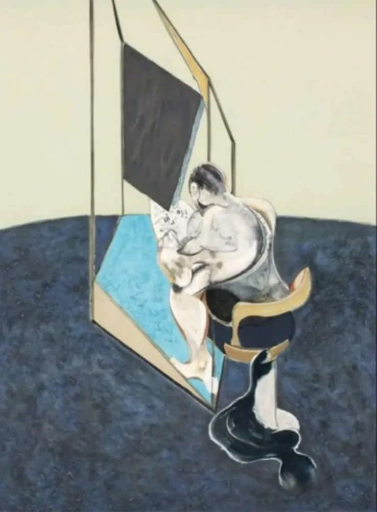 石版画 Bacon - Three Studies of Male Back (One Work - Central panel of the triptych)