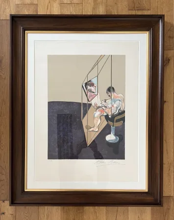 石版画 Bacon - Three Studies of Male Back (One Work - Right hand panel of the triptych)