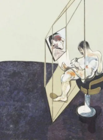 石版画 Bacon - Three Studies of Male Back (One Work - Right hand panel of the triptych)