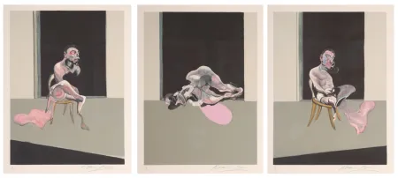 石版画 Bacon - Triptych August 1972
