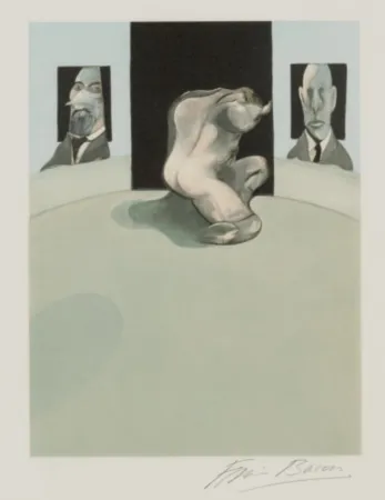 蚀刻飞尘法 Bacon - Triptych: Center panel (Sabatier 4)