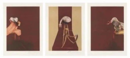 石版画 Bacon - Tryptique 