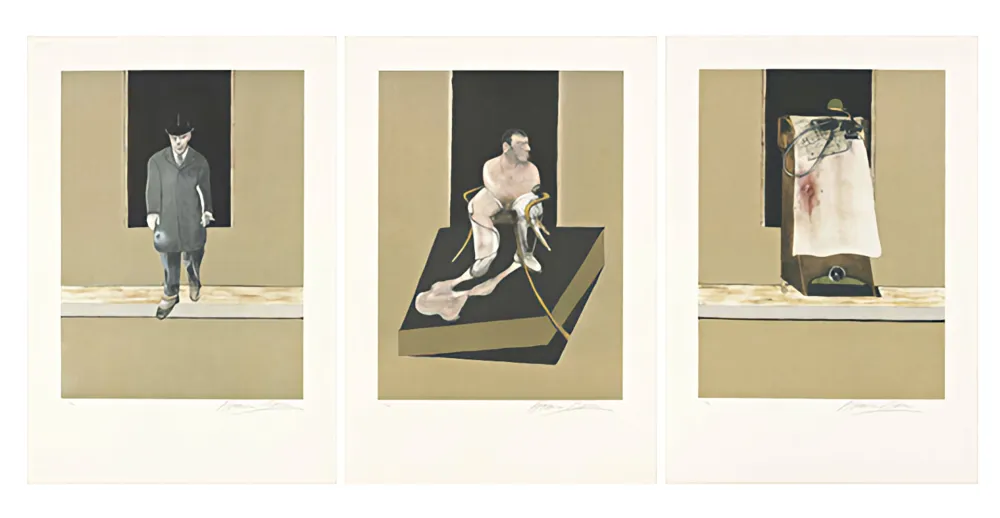 石版画 Bacon - Tryptych 1986/1987