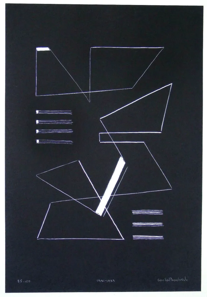 丝网印刷 Badiali - Composizione (tavola 10)