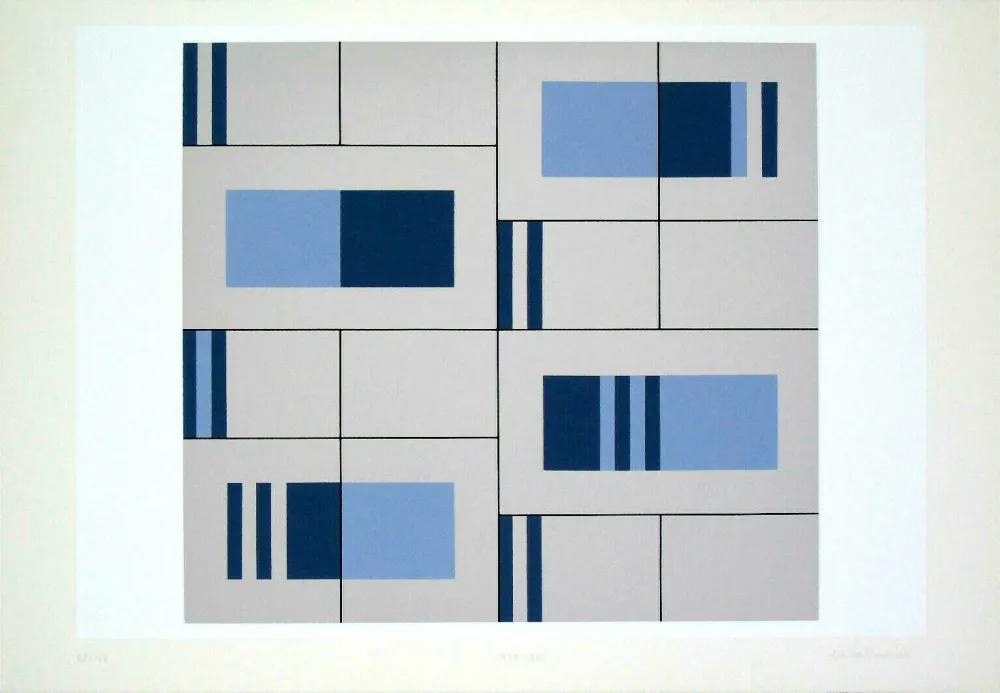 丝网印刷 Badiali - Composizione (tavola 9)